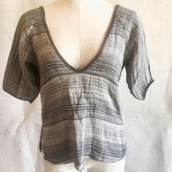 Ace & Jig Tops - Ace & Jig Reversible Striped 100% Cotton Top